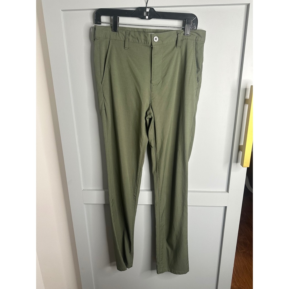 PacSun Slim Chino Pants Olive Green Mens 29x30 Viscose Blend Stretch 133H0225105